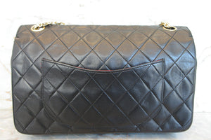 CHANEL Matelasse chain shoulder bag Lambskin Black/Gold hadware Shoulder bag 700060177