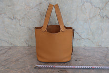 Load image into Gallery viewer, HERMES PICOTIN LOCK PM Clemence leather Natural sable □R Engraving Hand bag 800080179
