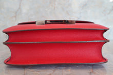 Load image into Gallery viewer, HERMES CONSTANCE3 24 Epsom leather Rouge casaque T Engraving Shoulder bag 600070066
