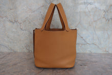 Load image into Gallery viewer, HERMES PICOTIN LOCK PM Clemence leather Natural sable □R Engraving Hand bag 800080179
