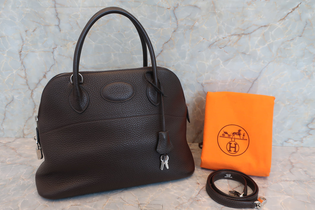 HERMES／エルメス ボリード31 トリヨンクレマンス ショコラ □H刻印 ショルダーバッグ 700060021