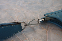 Load image into Gallery viewer, HERMES EVELYNE 3GM Clemence leather Blue jean □L Engraving Shoulder bag 800050109
