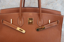画像をギャラリービューアに読み込む, HERMES／エルメス バーキン35 トゴ ゴールド □I刻印 ハンドバッグ 700070003
