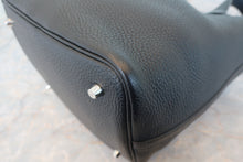 将图片加载到图库查看器，HERMES PICOTIN LOCK MM Clemence leather Black Y刻印 Hand bag 800030087
