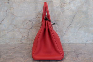 HERMES／エルメス バーキン25 トゴ ルージュピヴォワンヌ T刻印 ハンドバッグ 700080122