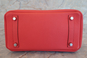 HERMES／エルメス バーキン25 トゴ ルージュピヴォワンヌ T刻印 ハンドバッグ 700080122