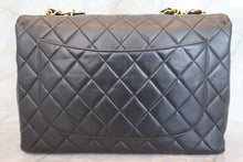 将图片加载到图库查看器，CHANEL/香奈儿 中号CF 单盖包 链条包 羊皮 Black/Gold hadware(黑色/金色金属) 肩背包 700100206
