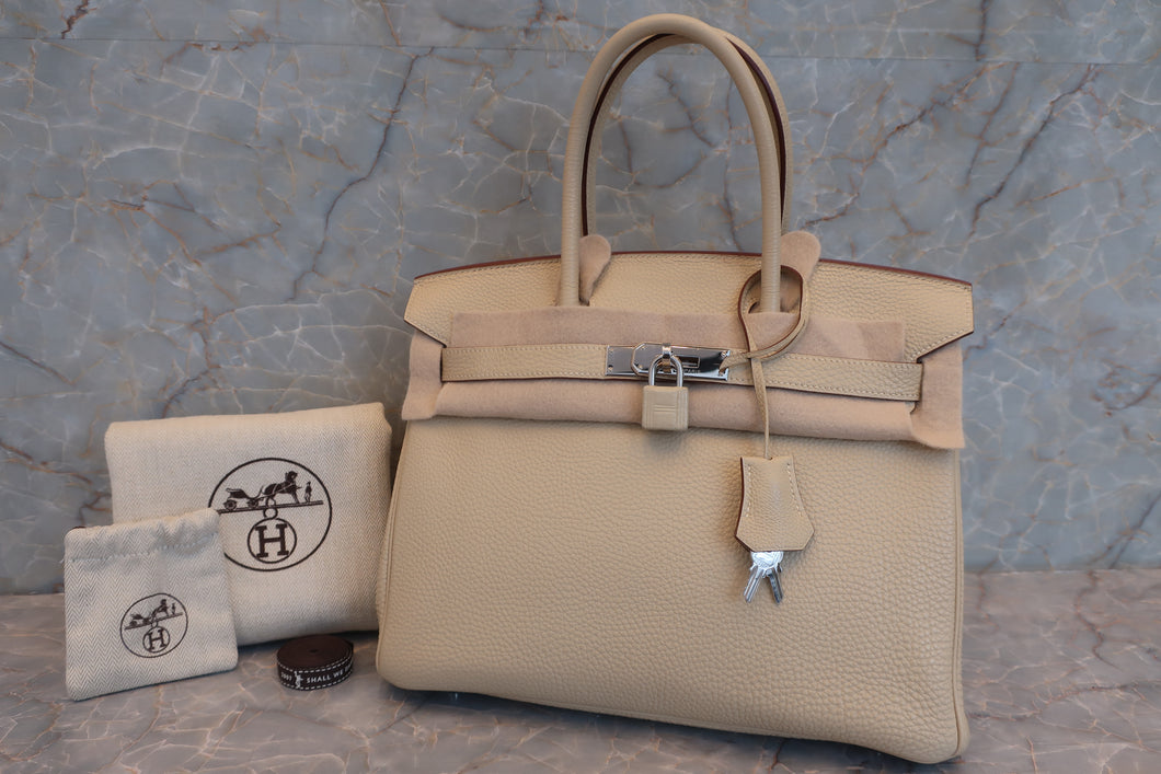 HERMES BIRKIN 30 Togo leather Parchemin □K刻印 Hand bag 600090284