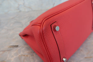 HERMES／エルメス バーキン25 トゴ ルージュピヴォワンヌ T刻印 ハンドバッグ 700080122