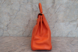 HERMES KELLY 32 Gulliver leather Orange 〇Z刻印 Shoulder bag 600080124