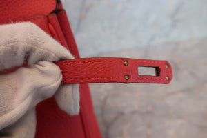 HERMES／エルメス バーキン25 トゴ ルージュピヴォワンヌ T刻印 ハンドバッグ 700080122