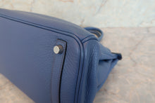 將圖片載入圖庫檢視器 HERMES／エルメス バーキン30 トリヨンクレマンス ブルー □K刻印 ハンドバッグ 700090177
