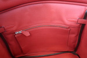 HERMES／エルメス バーキン25 トゴ ルージュピヴォワンヌ T刻印 ハンドバッグ 700080122
