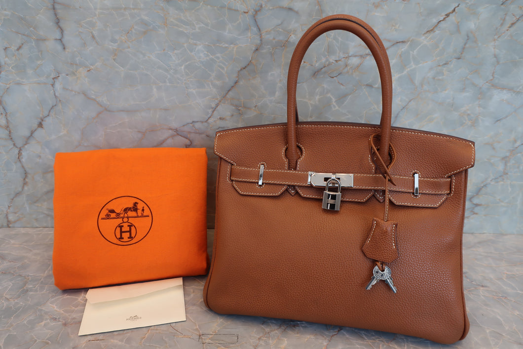 HERMES／エルメス バーキン30 トゴ ゴールド □I刻印 ハンドバッグ 700060007