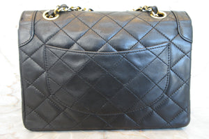 CHANEL/シャネル パリ限定マトラッセダブルフラップチェーンショルダーバッグ ラムスキン ブラック/ゴールド金具 ショルダーバッグ 700060190