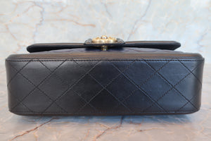CHANEL/シャネル マトラッセチェーンショルダーバッグ ラムスキン ブラック/ネイビー/ゴールド金具 ショルダーバッグ 700080117