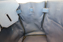 將圖片載入圖庫檢視器 HERMES／エルメス バーキン30 トリヨンクレマンス ブルー □K刻印 ハンドバッグ 700090177
