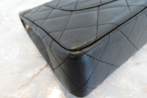 CHANEL/シャネル パリ限定マトラッセダブルフラップチェーンショルダーバッグ ラムスキン ブラック/ゴールド金具 ショルダーバッグ 700060190