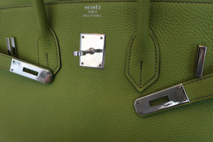 HERMES BIRKIN 35 Togo leather Anis green □H刻印 Hand bag 600060002