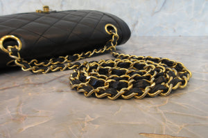CHANEL/シャネル パリ限定マトラッセダブルフラップチェーンショルダーバッグ ラムスキン ブラック/ゴールド金具 ショルダーバッグ 700060190