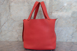 HERMES／エルメス ピコタンロックＭＭ トリヨンクレマンス ローズジャイプール □R刻印 ハンドバッグ 700090151