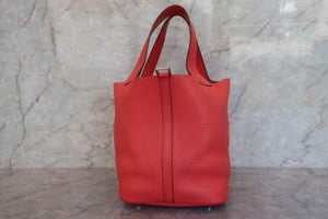 HERMES／エルメス ピコタンロックＭＭ トリヨンクレマンス ローズジャイプール □R刻印 ハンドバッグ 700090151