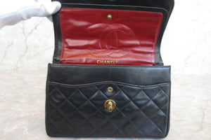 CHANEL/シャネル パリ限定マトラッセダブルフラップチェーンショルダーバッグ ラムスキン ブラック/ゴールド金具 ショルダーバッグ 700060190