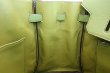 Load image into Gallery viewer, HERMES BIRKIN 35 Togo leather Anis green □H Engraving Hand bag 600060002
