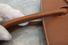 将图片加载到图库查看器，HERMES HAUT A COURROIRE 32 Graine Couchevel leather Gold 〇Y刻印 Hand bag 600080146
