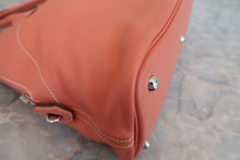 Load image into Gallery viewer, HERMES BOLIDE RELAX 35 Sikkim leather Crevette T Engraving Hand bag 800080110
