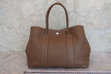 Load image into Gallery viewer, HERMES  GARDEN PARTY PM Negonda leather Etoupe gray T Engraving Tote bag 800050110
