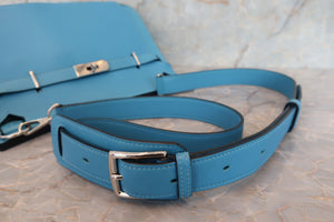 HERMES／エルメス ジプシエール28 ヴォースイフト ブルーノール/ヴェールヴェローヌ D刻印 ショルダーバッグ 700070075