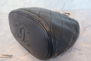 CHANEL/シャネル マトラッセフリンジチェーンショルダーバッグ ラムスキン ブラック/ゴールド金具 ショルダーバッグ 700080116