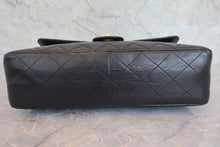 Load image into Gallery viewer, CHANEL Medium Matelasse single flap double chain shoulder bag Lambskin Black/Gold hadware Shoulder bag 800020198
