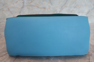 HERMES／エルメス ジプシエール28 ヴォースイフト ブルーノール/ヴェールヴェローヌ D刻印 ショルダーバッグ 700070075