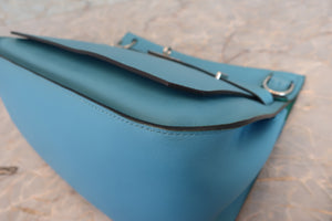 HERMES／エルメス ジプシエール28 ヴォースイフト ブルーノール/ヴェールヴェローヌ D刻印 ショルダーバッグ 700070075