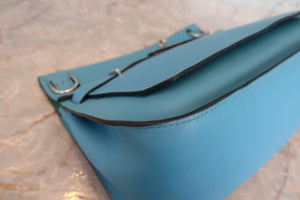 HERMES／エルメス ジプシエール28 ヴォースイフト ブルーノール/ヴェールヴェローヌ D刻印 ショルダーバッグ 700070075