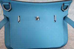 HERMES／エルメス ジプシエール28 ヴォースイフト ブルーノール/ヴェールヴェローヌ D刻印 ショルダーバッグ 700070075