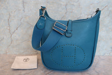画像をギャラリービューアに読み込む, HERMES／エルメス エブリン3ＰＭ トリヨンクレマンス ブルーイズミール ショルダーバッグ 800010068
