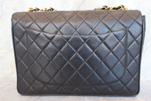画像をギャラリービューアに読み込む, CHANEL/シャネル 中マトラッセシングルフラップチェーンショルダーバッグ ラムスキン ブラック/ゴールド金具 ショルダーバッグ 700040023
