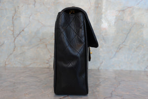 CHANEL/シャネル 中マトラッセシングルフラップチェーンショルダーバッグ ラムスキン ブラック/ゴールド金具 ショルダーバッグ 700040023