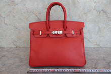 将图片加载到图库查看器，HERMES BIRKIN 25 Swift leather Sanguine □R刻印 Hand bag 800050107
