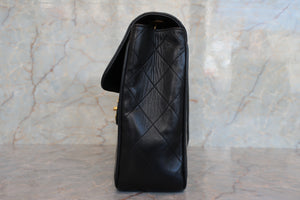 CHANEL/シャネル 中マトラッセシングルフラップチェーンショルダーバッグ ラムスキン ブラック/ゴールド金具 ショルダーバッグ 700040023