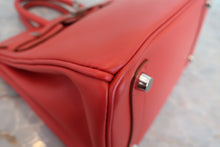 将图片加载到图库查看器，HERMES BIRKIN 25 Swift leather Sanguine □R刻印 Hand bag 800050107
