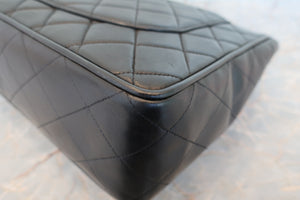 CHANEL/シャネル 中マトラッセシングルフラップチェーンショルダーバッグ ラムスキン ブラック/ゴールド金具 ショルダーバッグ 700040023