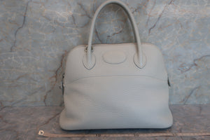 HERMES／BOLIDE 31 Clemence leather Gray □H刻印 Shoulder bag 600050211