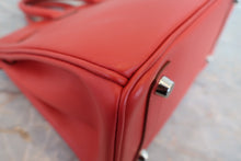将图片加载到图库查看器，HERMES BIRKIN 25 Swift leather Sanguine □R刻印 Hand bag 800050107
