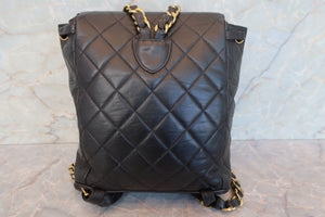 CHANEL/シャネル マトラッセチェーンリュック ラムスキン ブラック/ゴールド金具 リュック 700080062