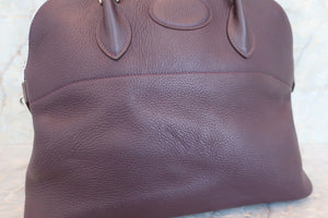 HERMES BOLIDE 35 Clemence leather Raisin □F刻印 Shoulder bag 700070056