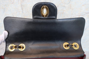 CHANEL/シャネル 中マトラッセシングルフラップチェーンショルダーバッグ ラムスキン ブラック/ゴールド金具 ショルダーバッグ 700040023